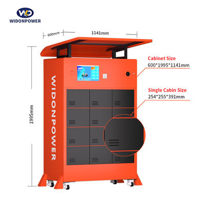 Kapasitas Tinggi Smart Battery Exchange Cabinet CE Certified Battery Swappable System