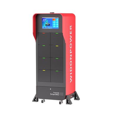 8-Bay Direct Plug-in Battery Swapping Cabinet untuk Sepeda Listrik & Kendaraan Pengiriman